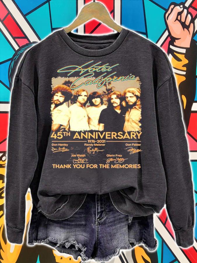 Hotel California 45th anniversary 1976-2021 signature shirt