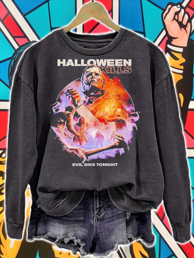 Michael Myers Halloween kills evil dies tonight T-shirt sweatshirt