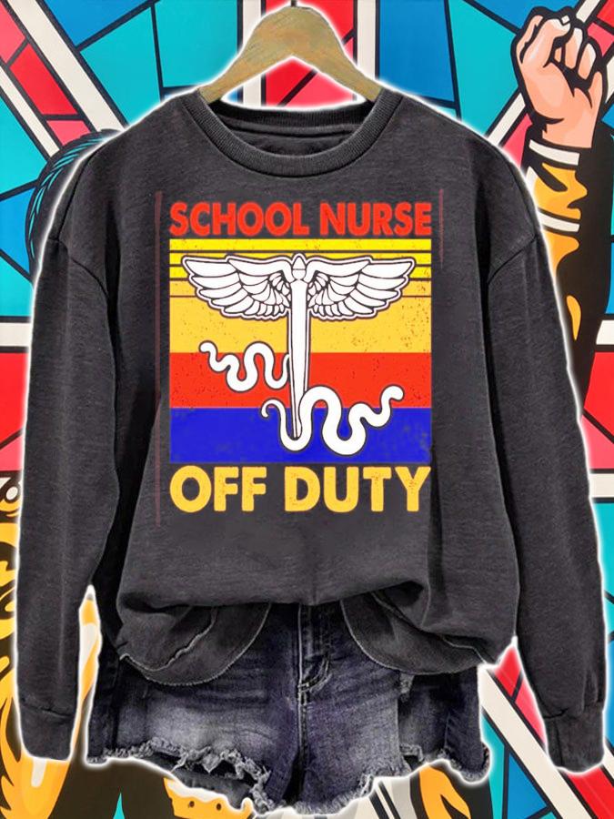 School Nurse off duty vintage shirt sweatshirt