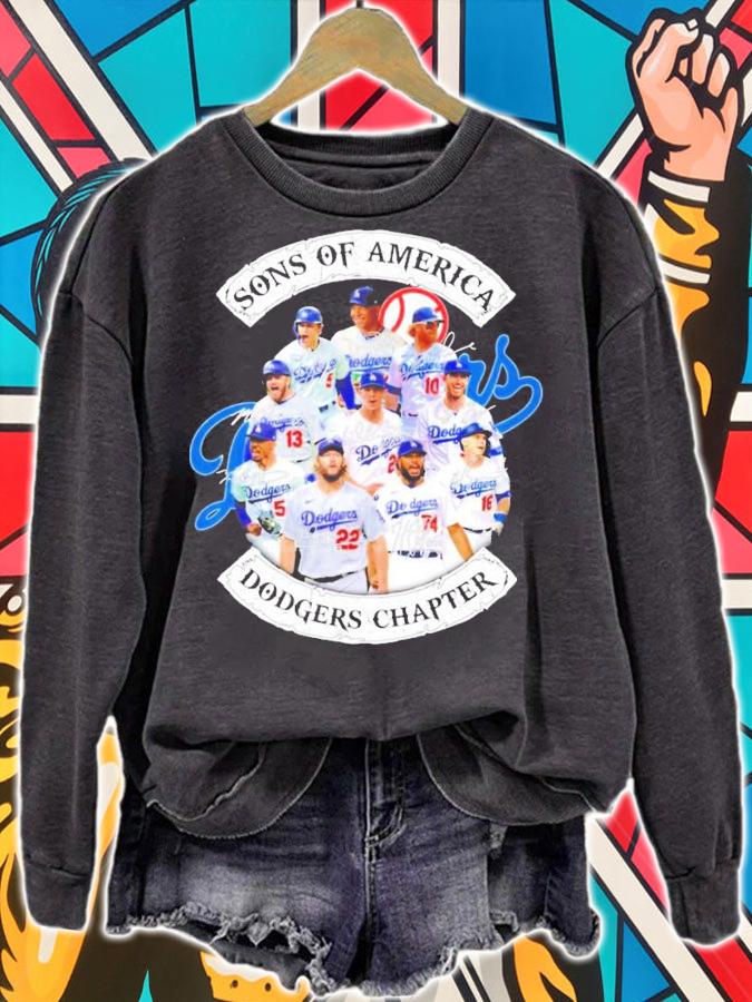 Sons of America Dodgers Chapter signatures shirt