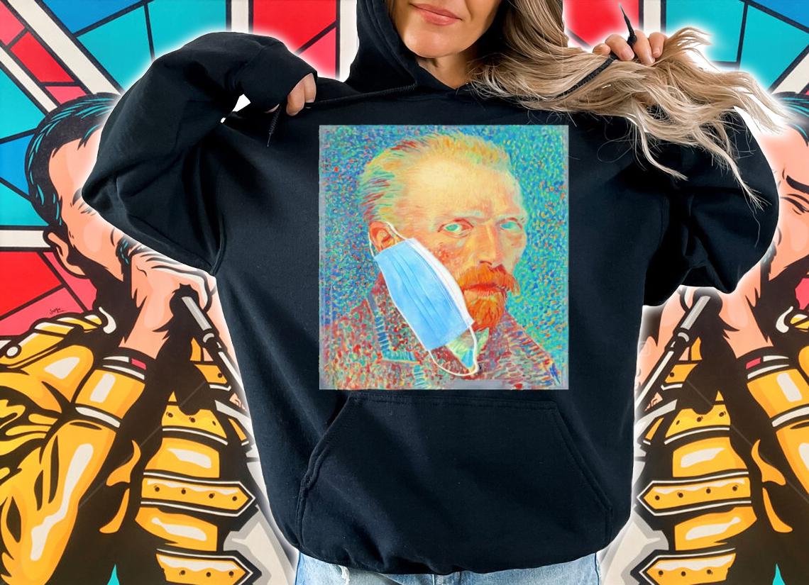 Van Gogh face mask shirt hoodie