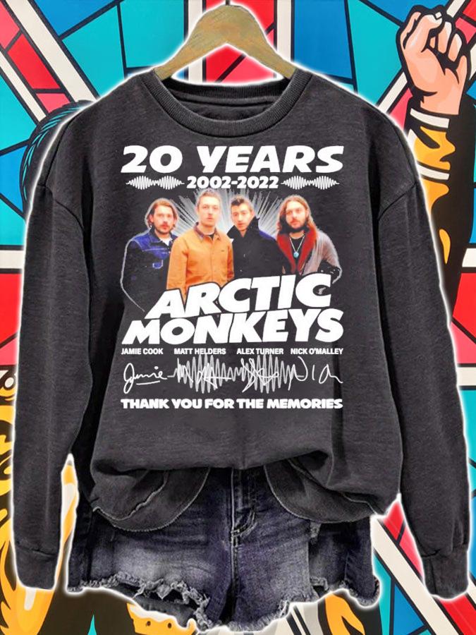 20 years 2002-2022 Arctic Monkeys signatures shirt sweatshirt