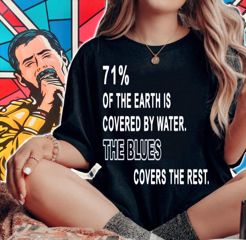 71% of the earth is covered by water the blues covers the rest shirt woman shirt