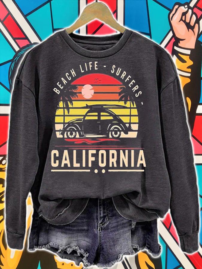 Beach Life Surfers California T-shirt
