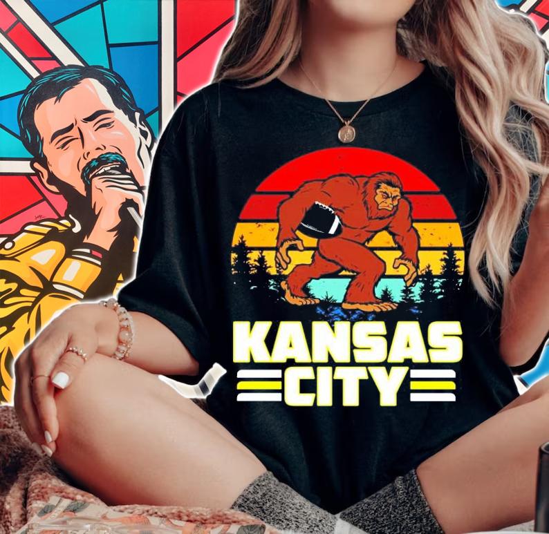 Bigfoot Kansas City Chiefs football vintage shirt woman shirt