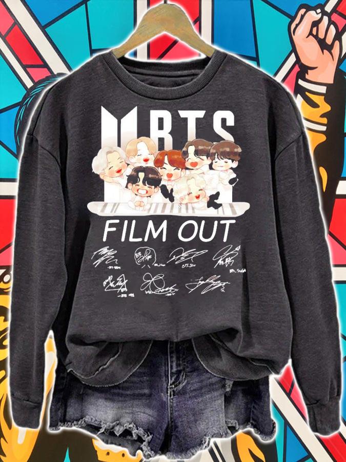 BTS chibi film out signature shirt
