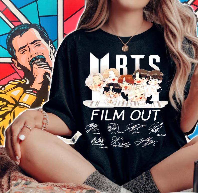 BTS chibi film out signature shirt