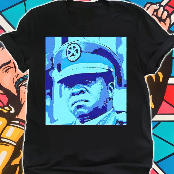 Idi Amin Dada in blues T-shirt