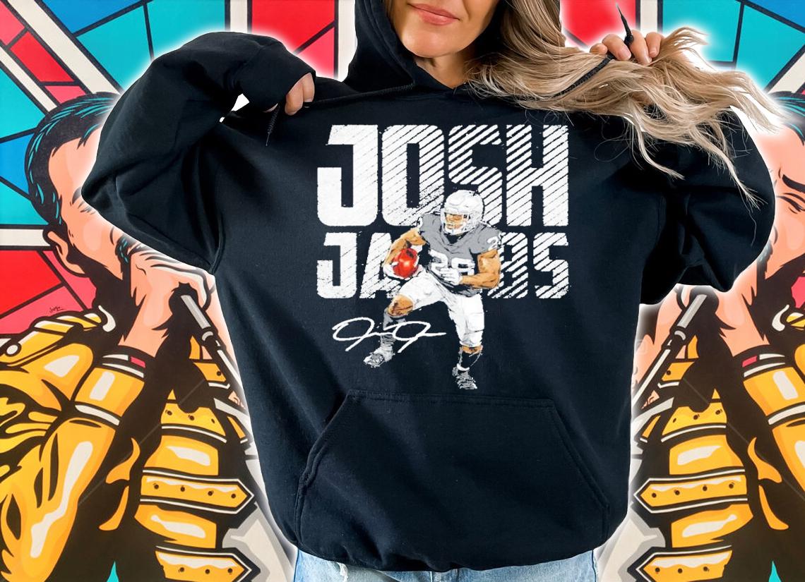 Josh Jacobs Las Vegas signature football shirt