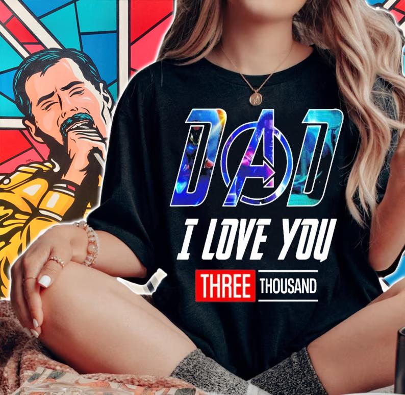 Marvel Avengers Endgame dad I love you three thousand shirt woman shirt