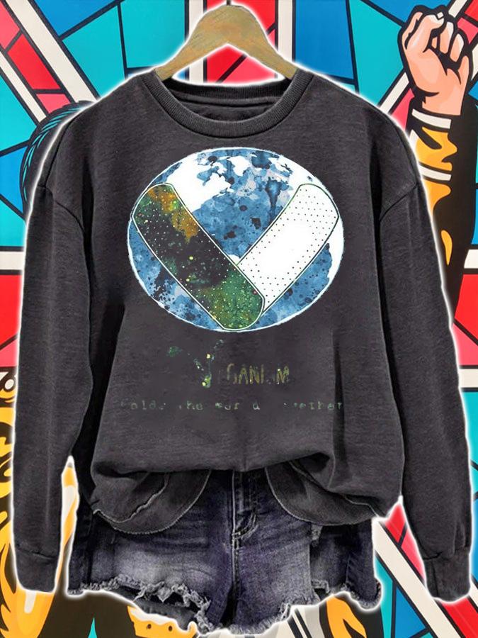 Veganism holds the world together shirt sweatshirt
