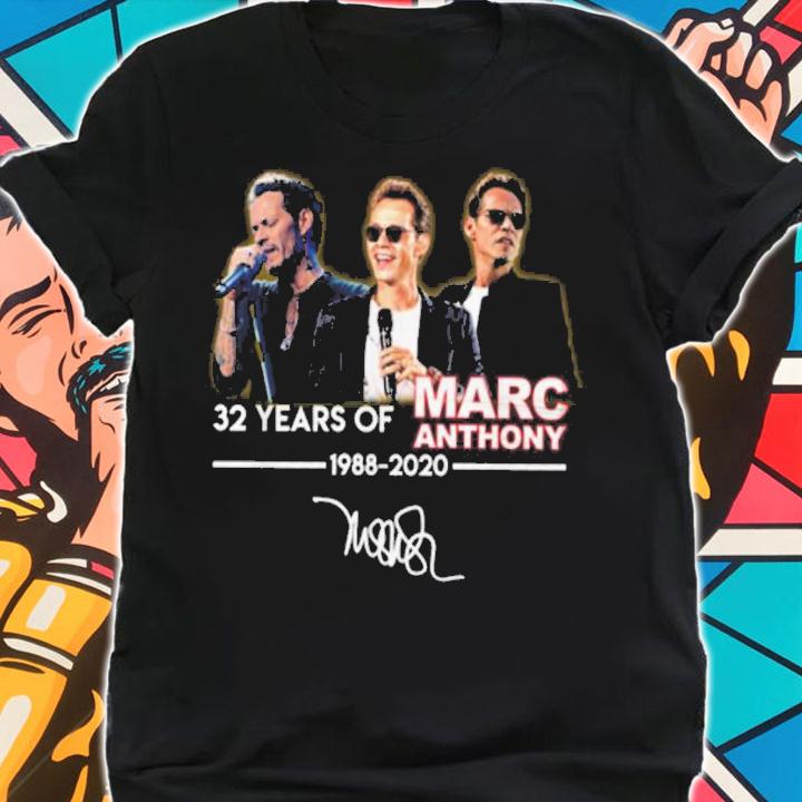 32 Years Marc Anthony 1988 2020 Signature t-shirt shirt