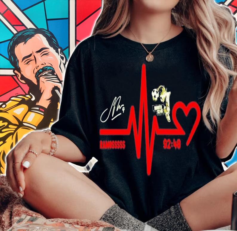 Ramosssss Minuto heartbeat shirt woman shirt