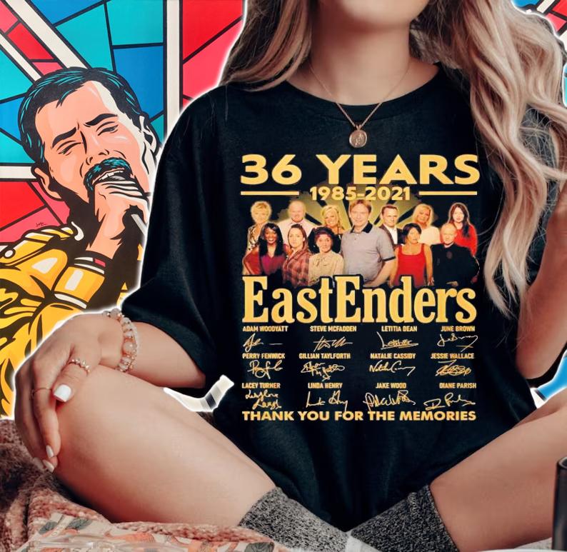 36 years 1985 2021 EastEnders thank you for the memories shirt woman shirt