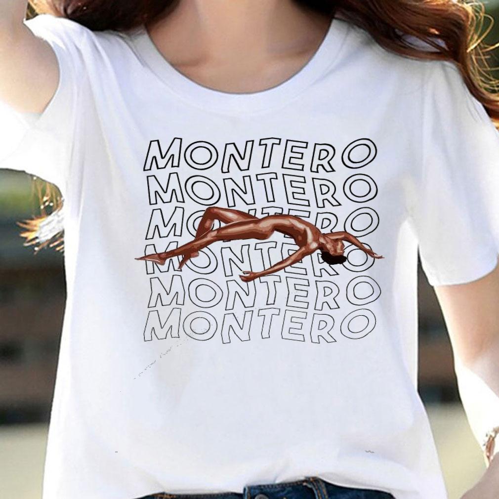 Lil nas X Montero Text Black Version shirt woman shirt