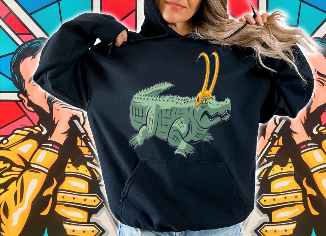 Croki Crocodile Alligator Golden Horns shirt hoodie