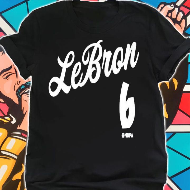 LeBron James Los Angeles Script 6 Basketball shirt