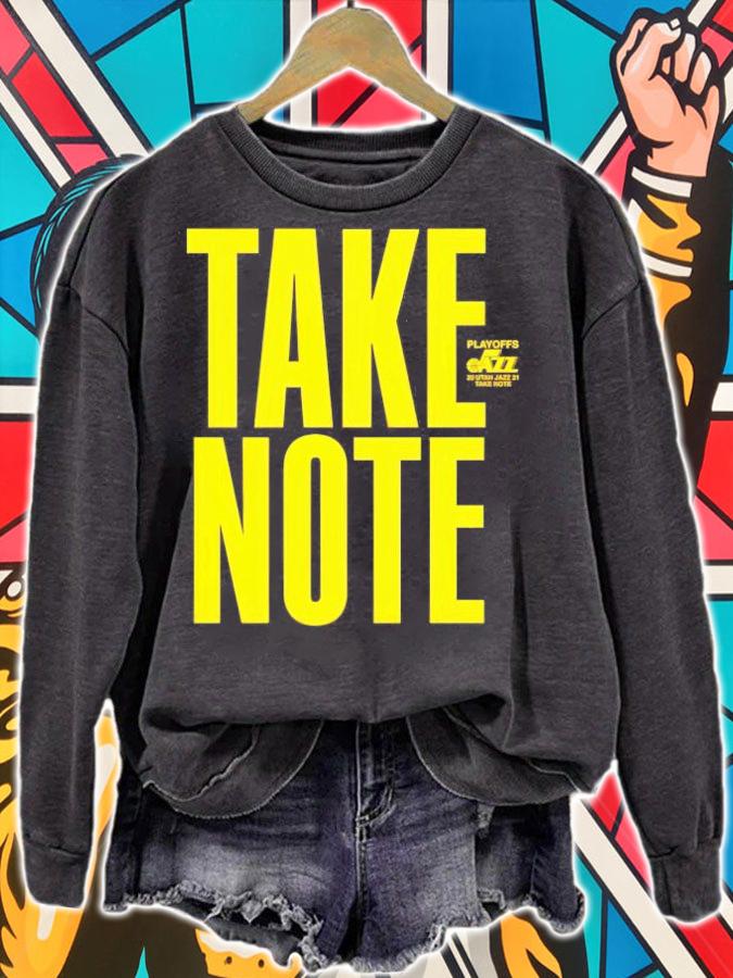 Utah Jazz Take Note 2021 Playoffs shirt sweatshirt