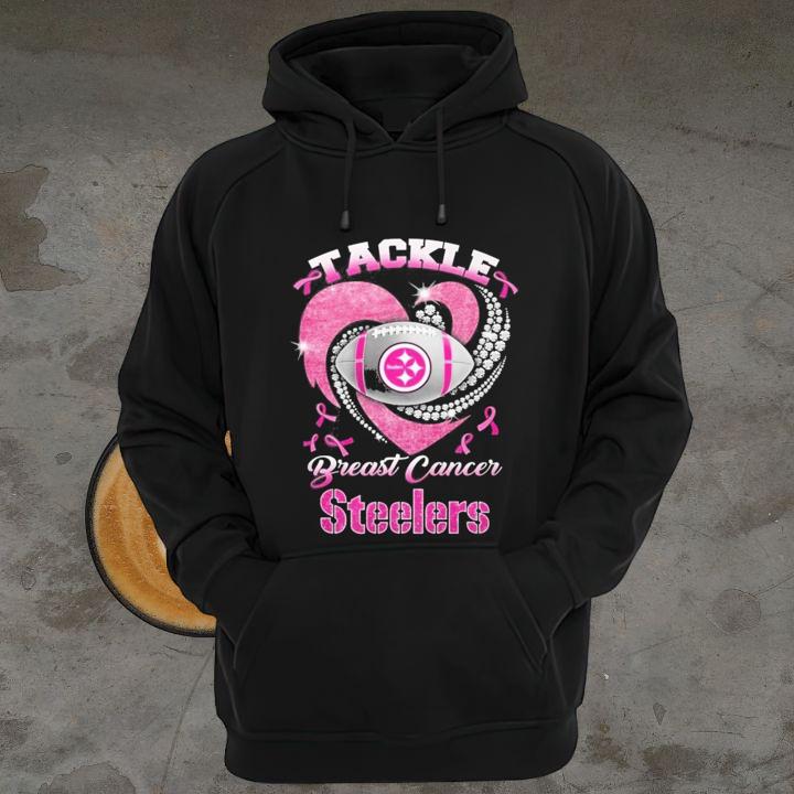 Tackle Breast Cancer Awareness Pittsburgh Steelers Football T-Shirt hoodie