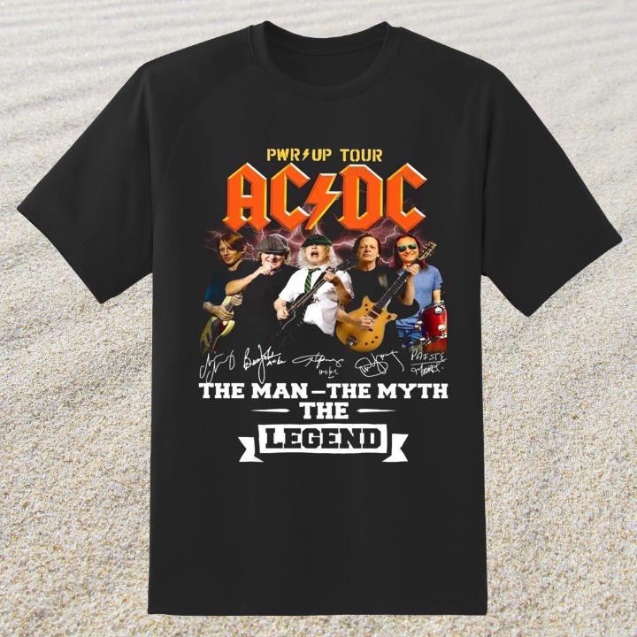 Acdc Pwr Up The Man The Myth The Legend Tour Shirt - Limited Edition
