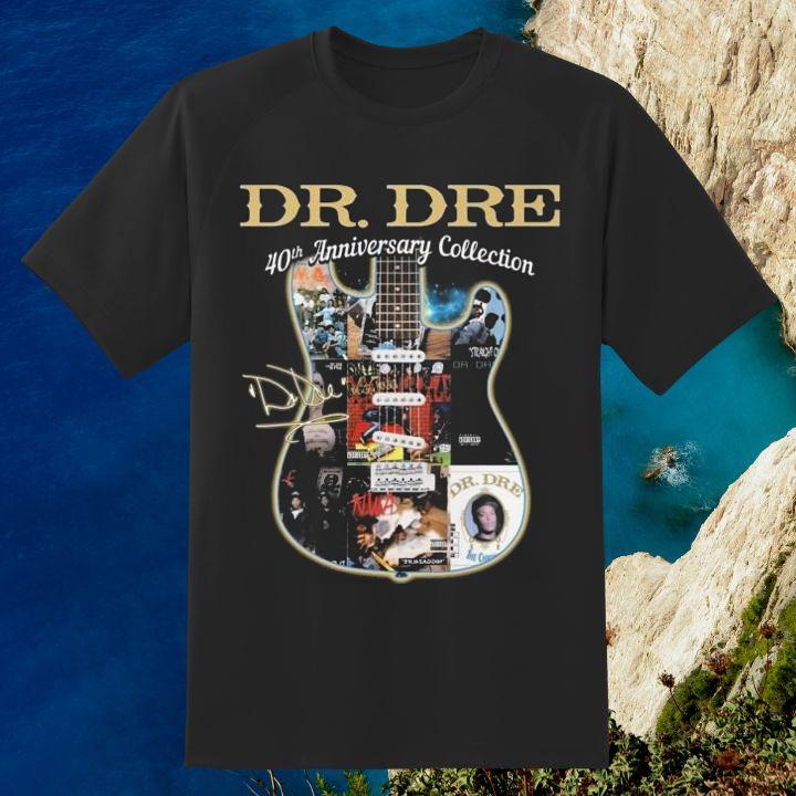 Exclusive Guitar Dr. Dre 40th Anniversary Collection Signature Shirt
