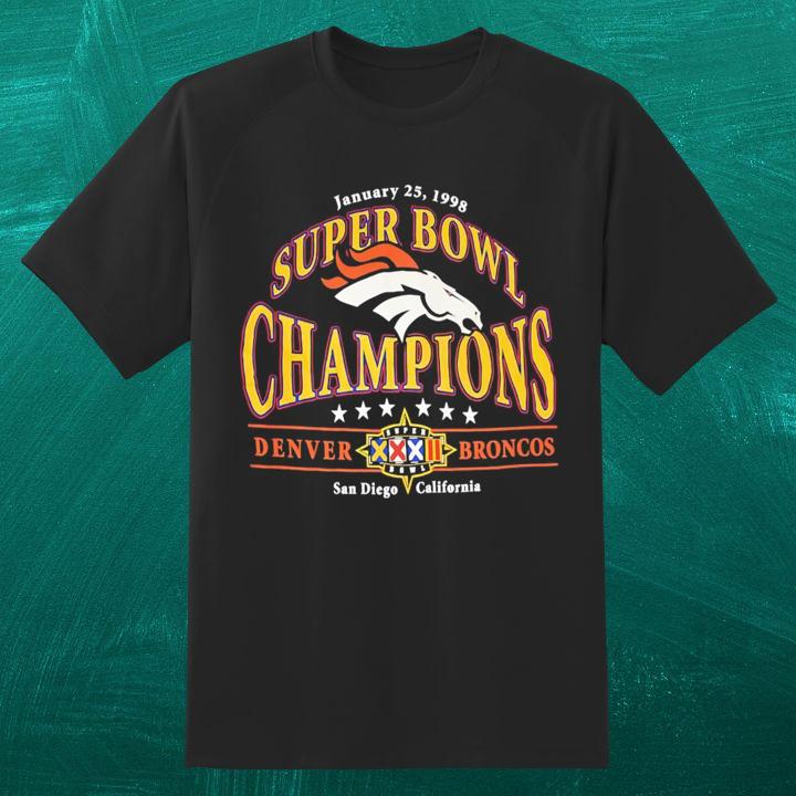 Denver Broncos Super Bowl Champions 1998 T-Shirt - San Diego Edition
