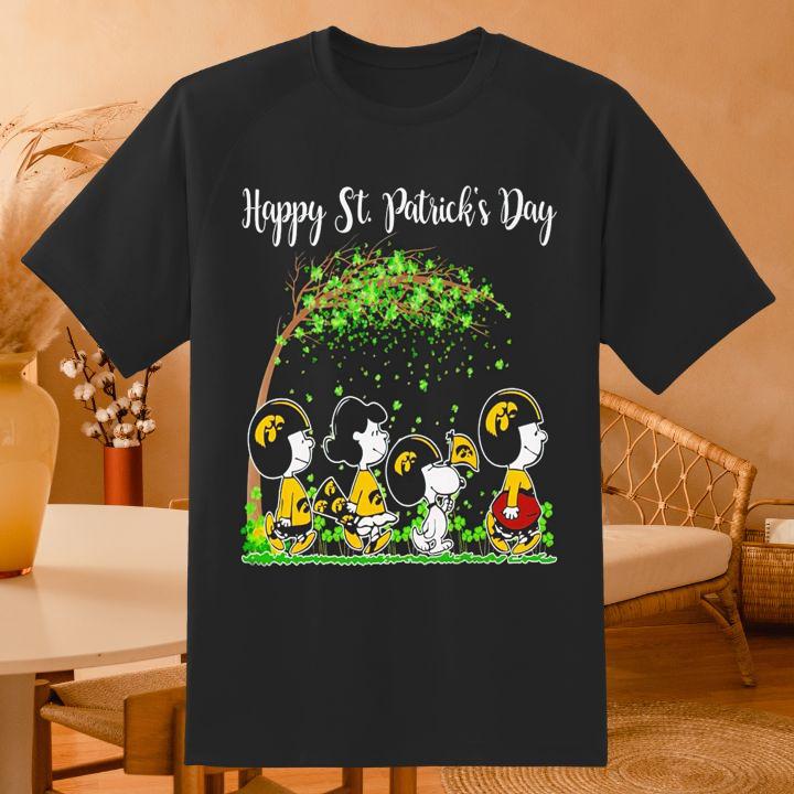 Peanuts Snoopy Iowa Hawkeyes St. Patrick's Day Shirt – Perfect Gift!