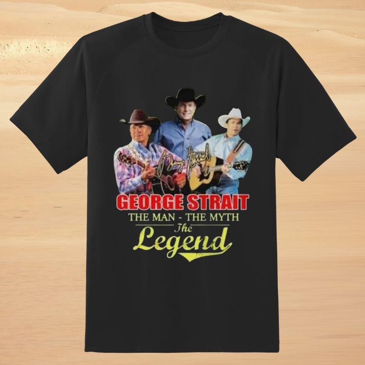 Premium George Strait The Man The Myth The Legend Autograph T-Shirt