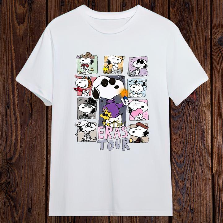 Peanuts Snoopy And Woodstock Taylors Version Eras Tour T-Shirt