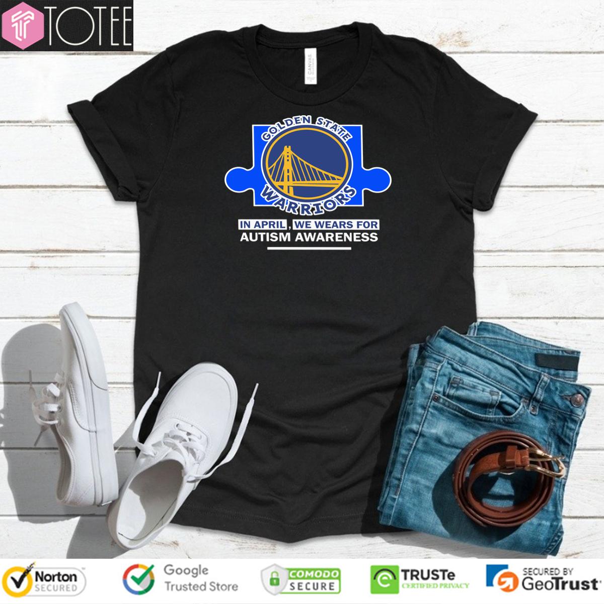 Golden State Warriors In April We Wears For Autism Awareness Shirt