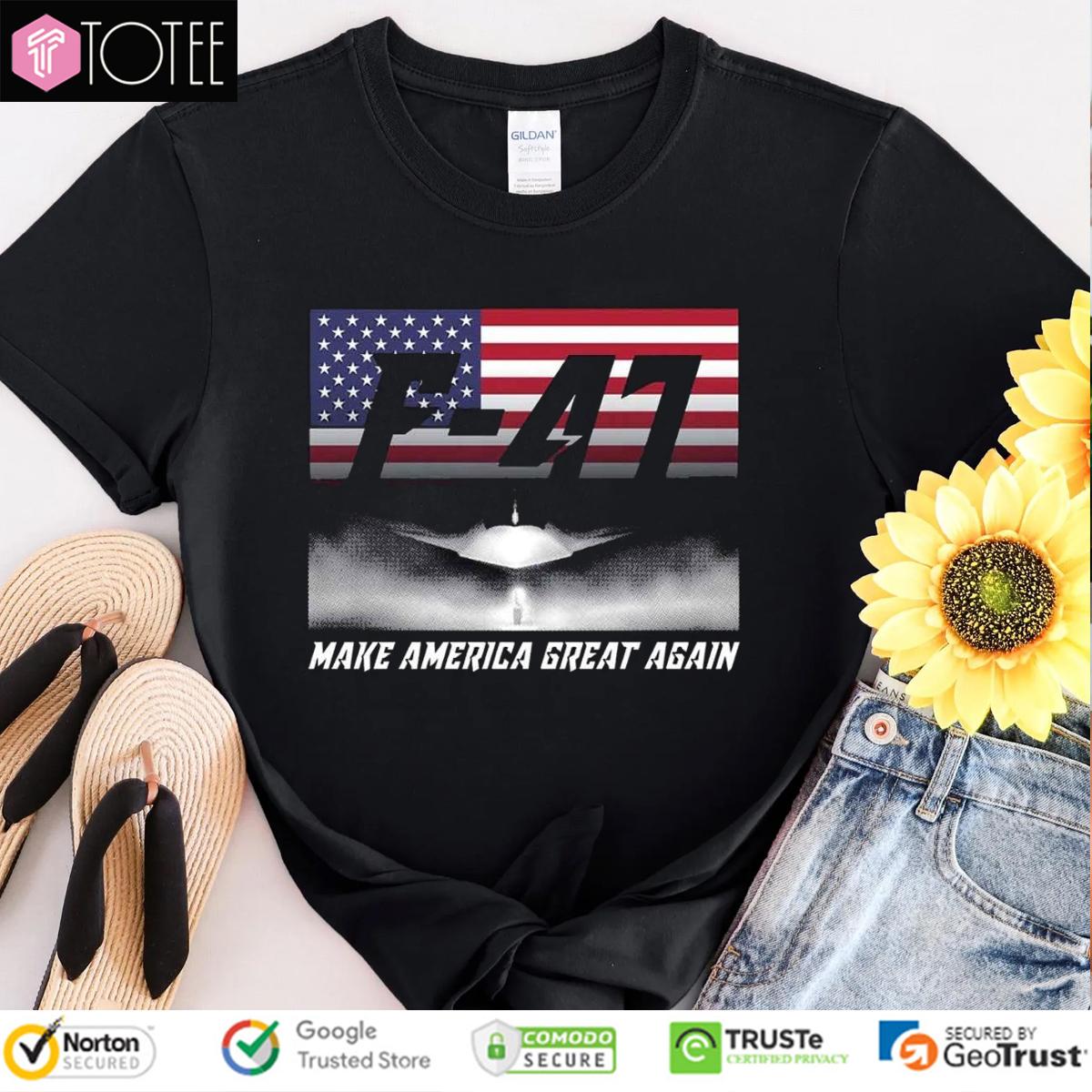 F-47 Make America Great Again USA Flag T-Shirt