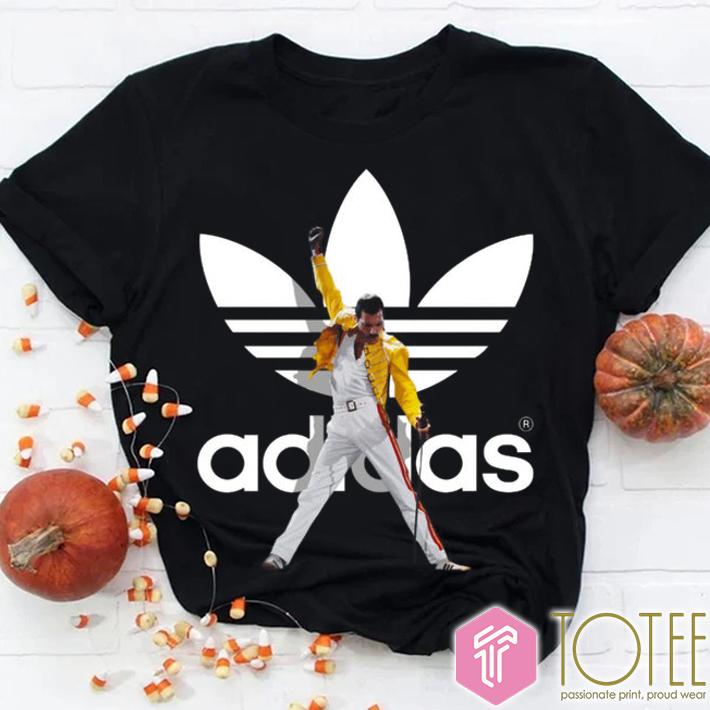Freddie Mercury Parody Adidas Logo T-Shirt