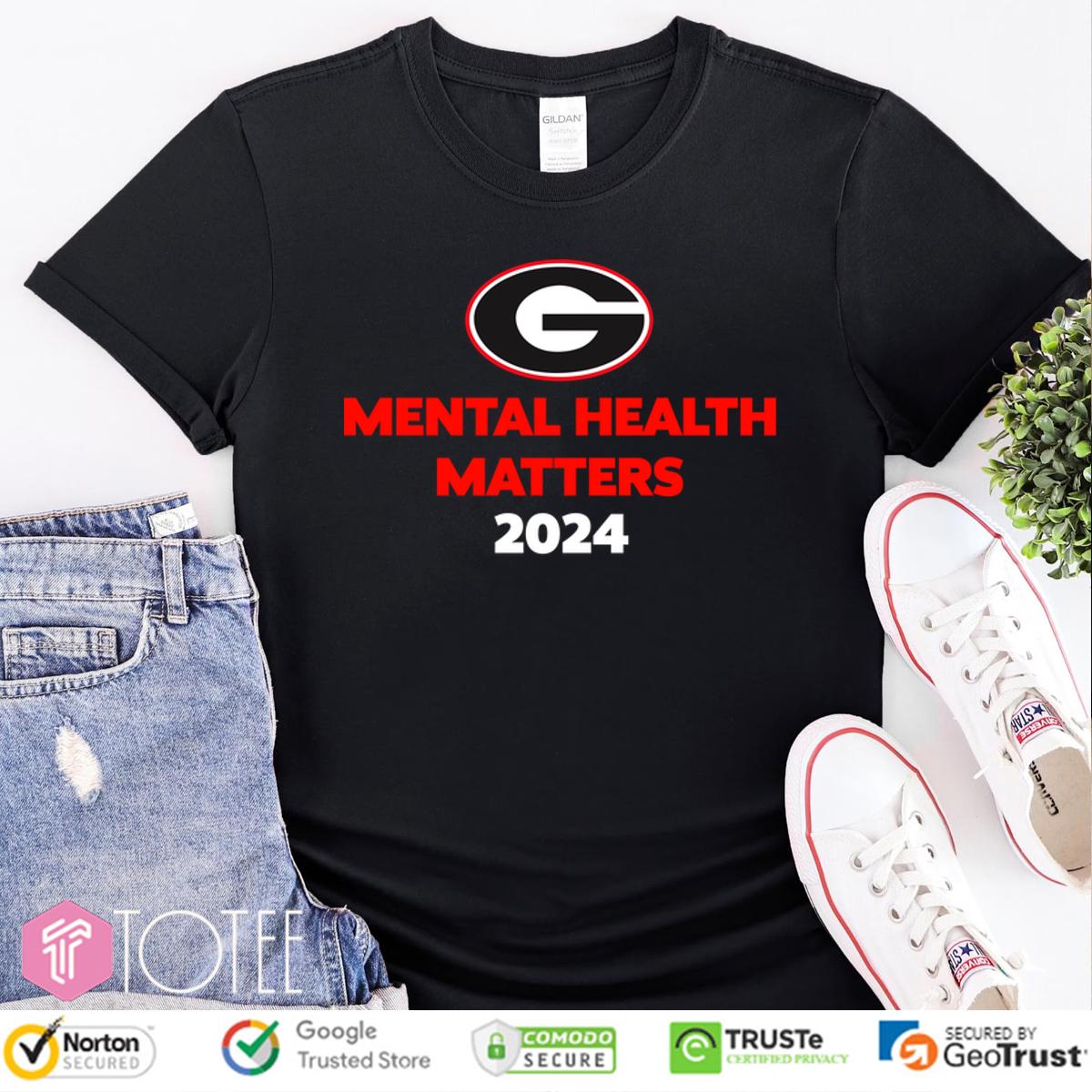 Georgia Bulldogs Mental Health Matters 2024 Shirt