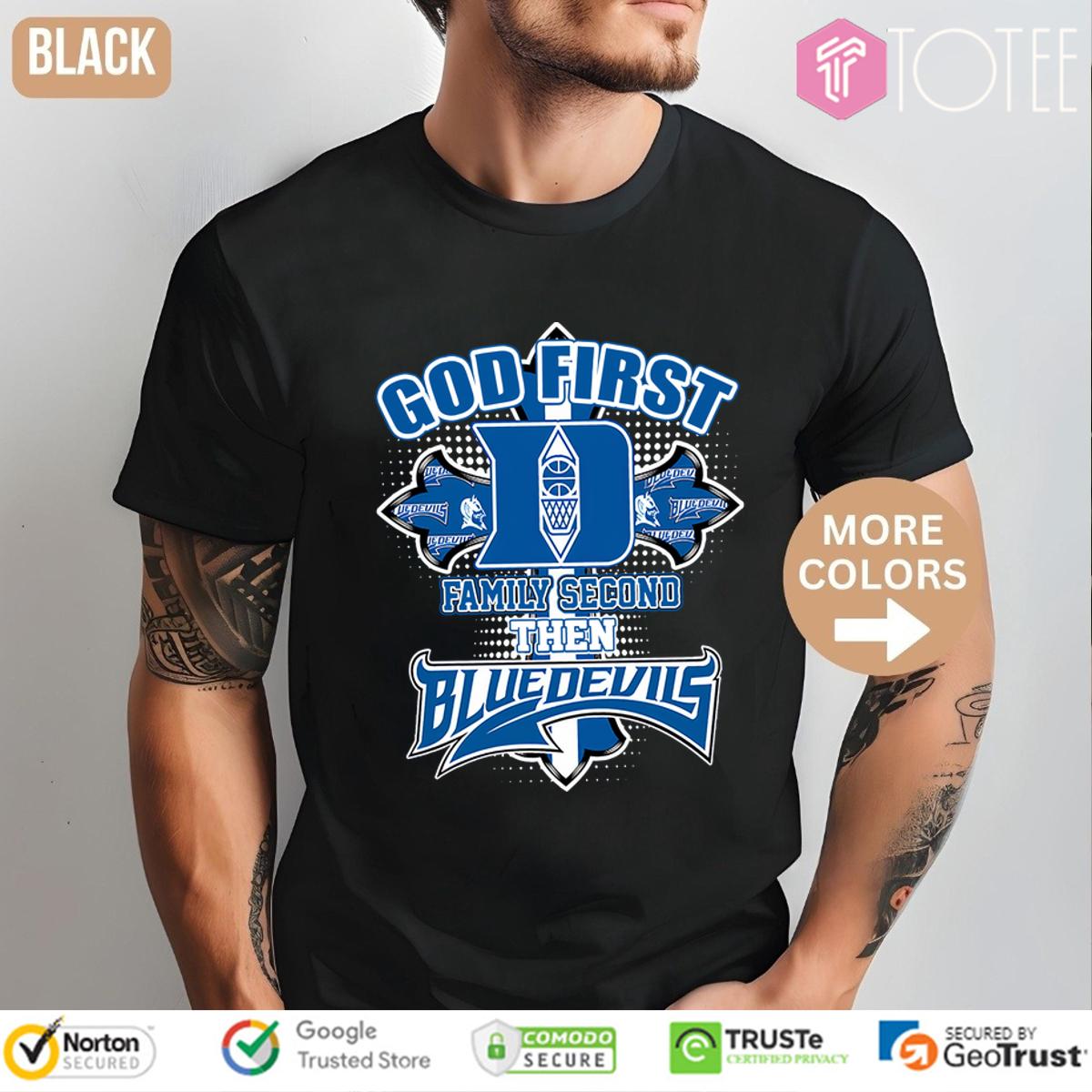 God, Family, Blue Devils: Get Your Shirt Now & Show Your Pride!