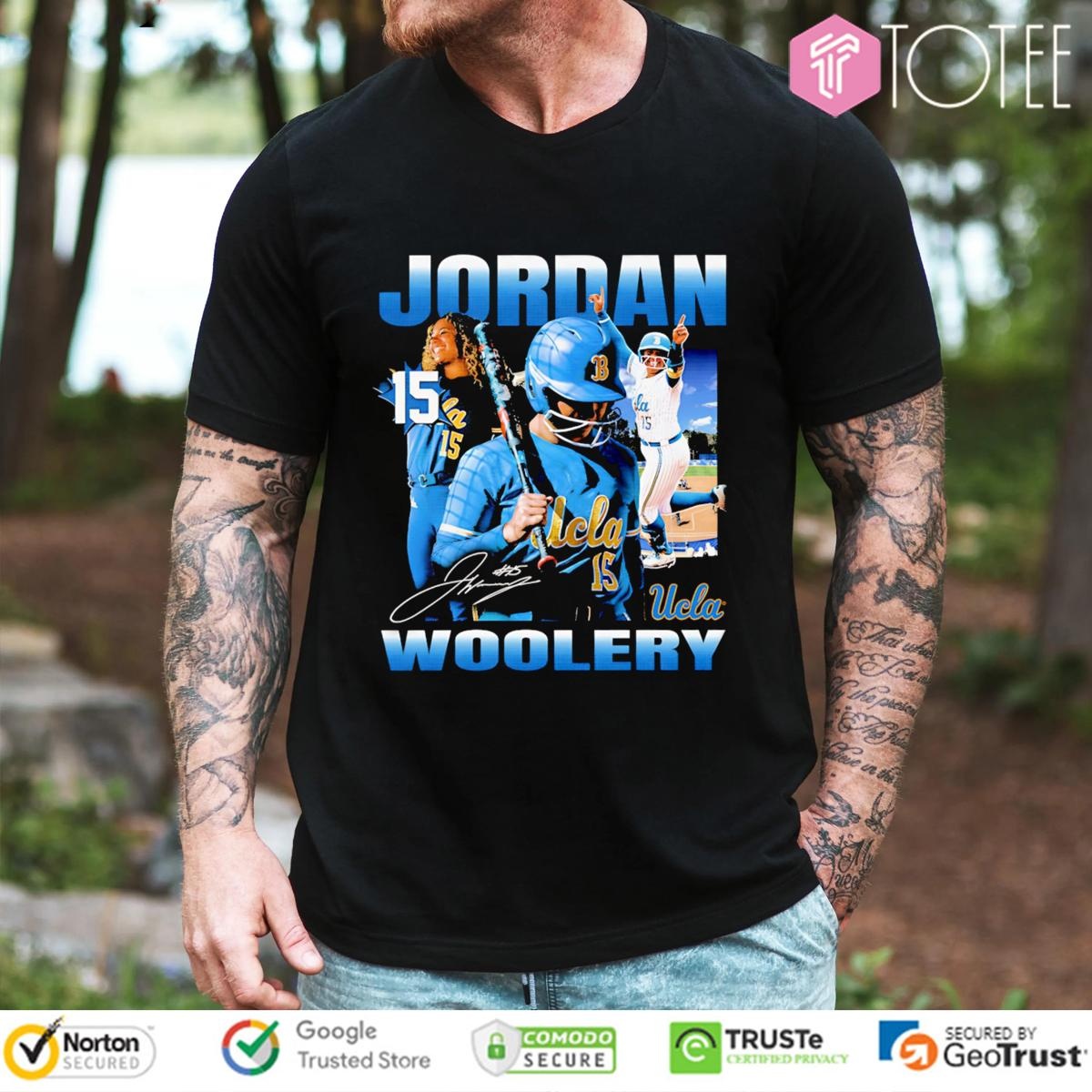 Jordan Woolery 15 UCLA Softball Signature t-shirt
