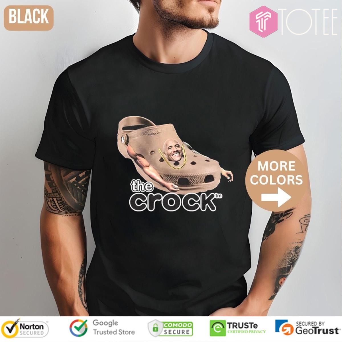 The Rock Crocs Dwayne Johnson t-shirt