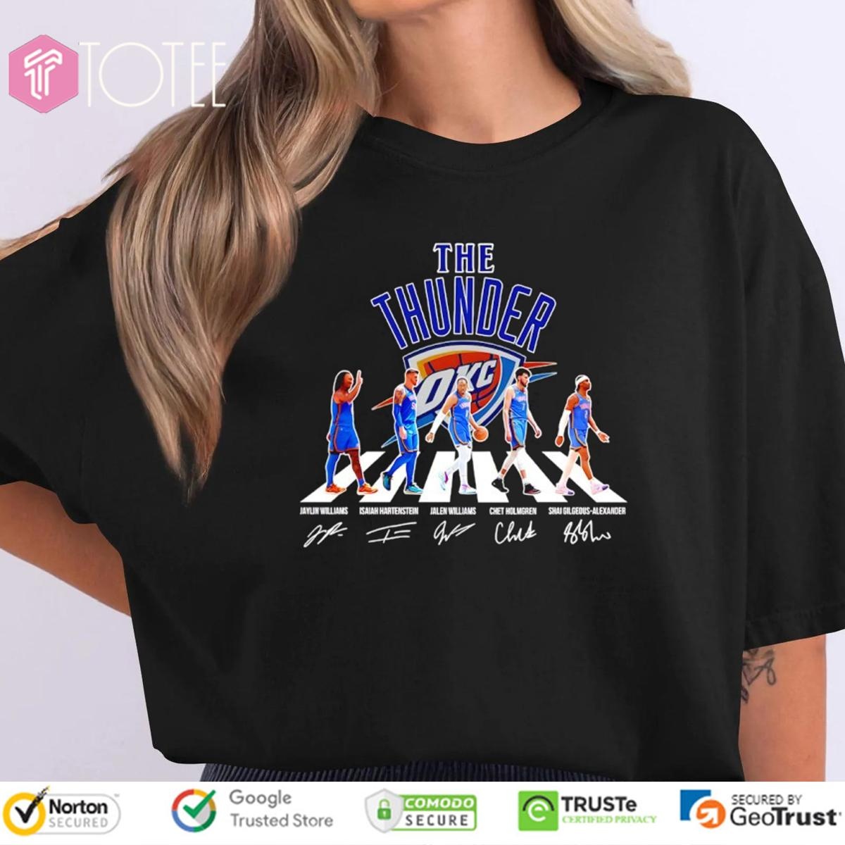 The Oklahoma City Thunder Abbey Road Signatures T-shirt