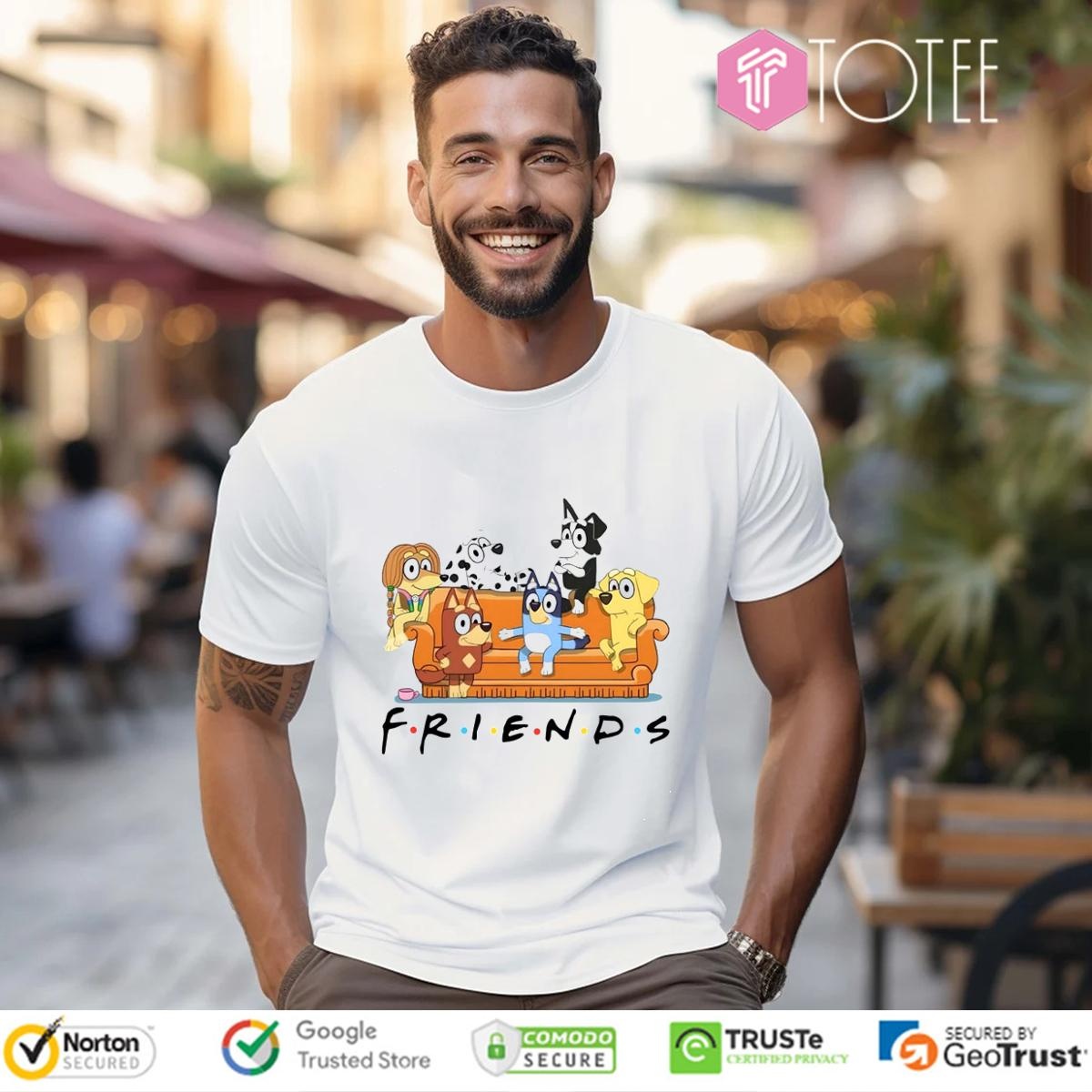 Bluey Family Star Wars X Friends Tv Show T-shirt