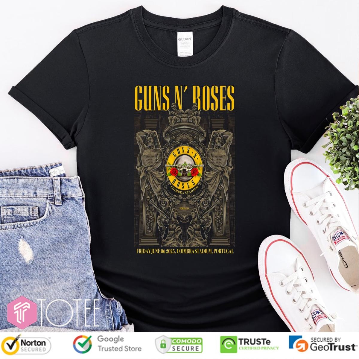 Guns N Roses Friday June 06 2025 Coimbra Stadium Portugal T-shirt