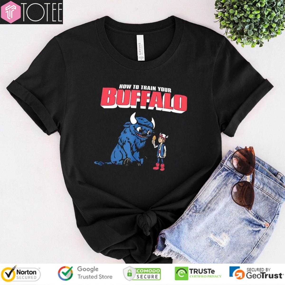 How To Train Your Buffalo Parody Buffalo Bills How To Train Your Dragon T-shirt