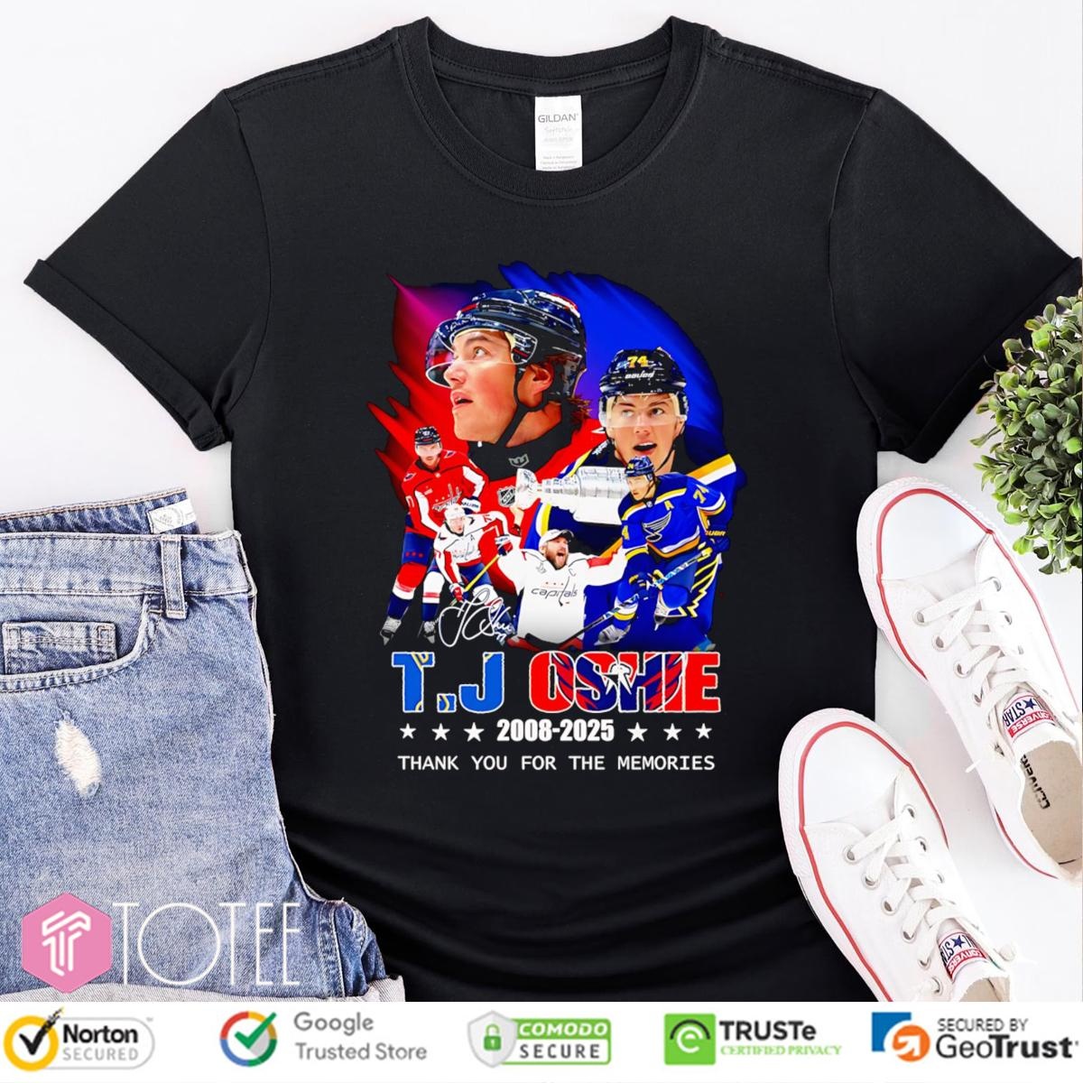 T. J. Oshie Washington Capitals 2008-2025 Signature T-shirt