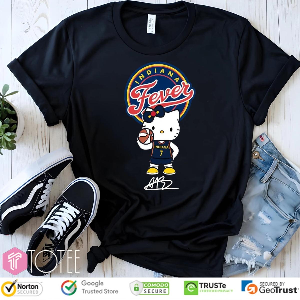 Indiana Fever Aliyah Boston Hello Kitty Signature T-shirt