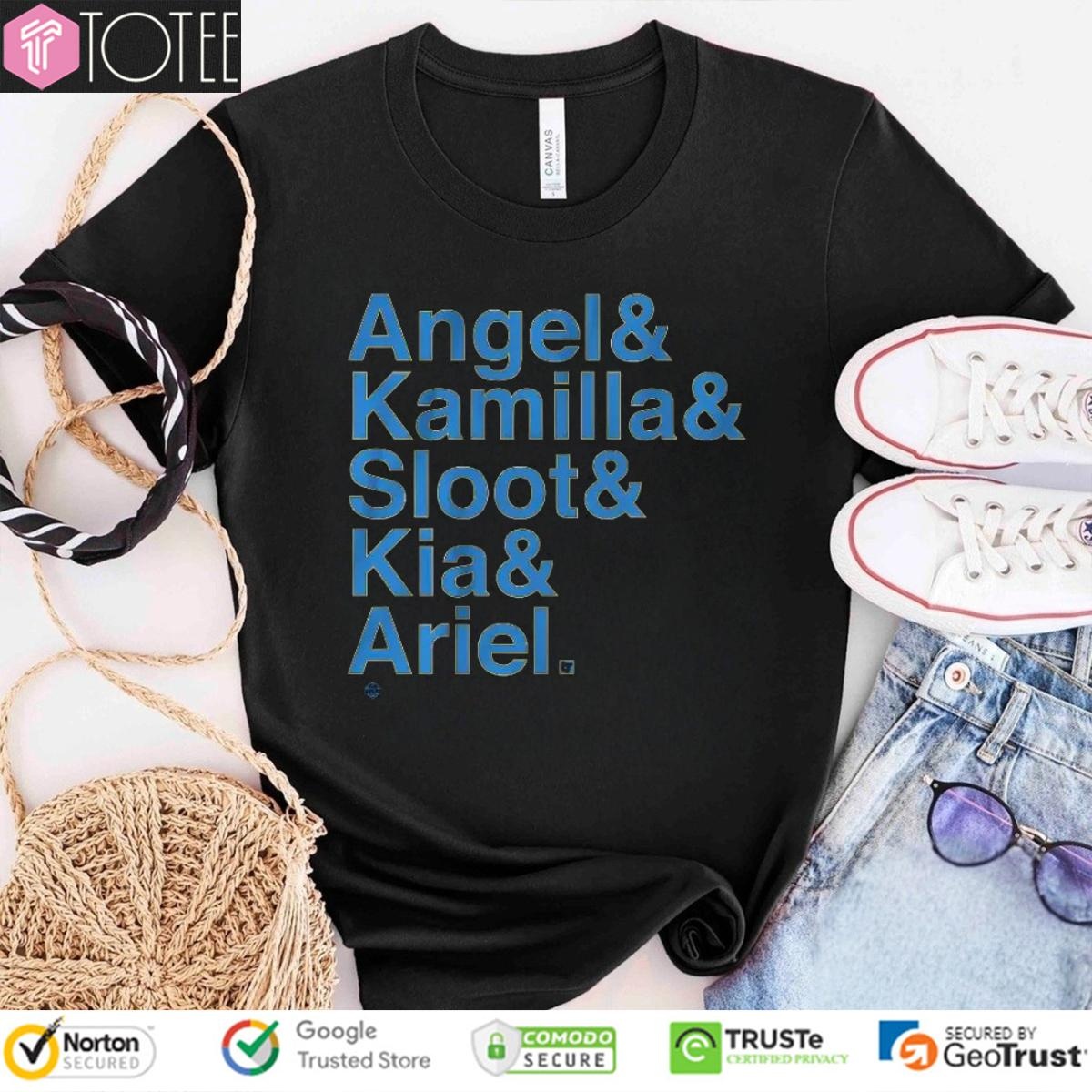 Chicago Sky Players Angel Kamilla Sloot Kia Ariel T-shirt