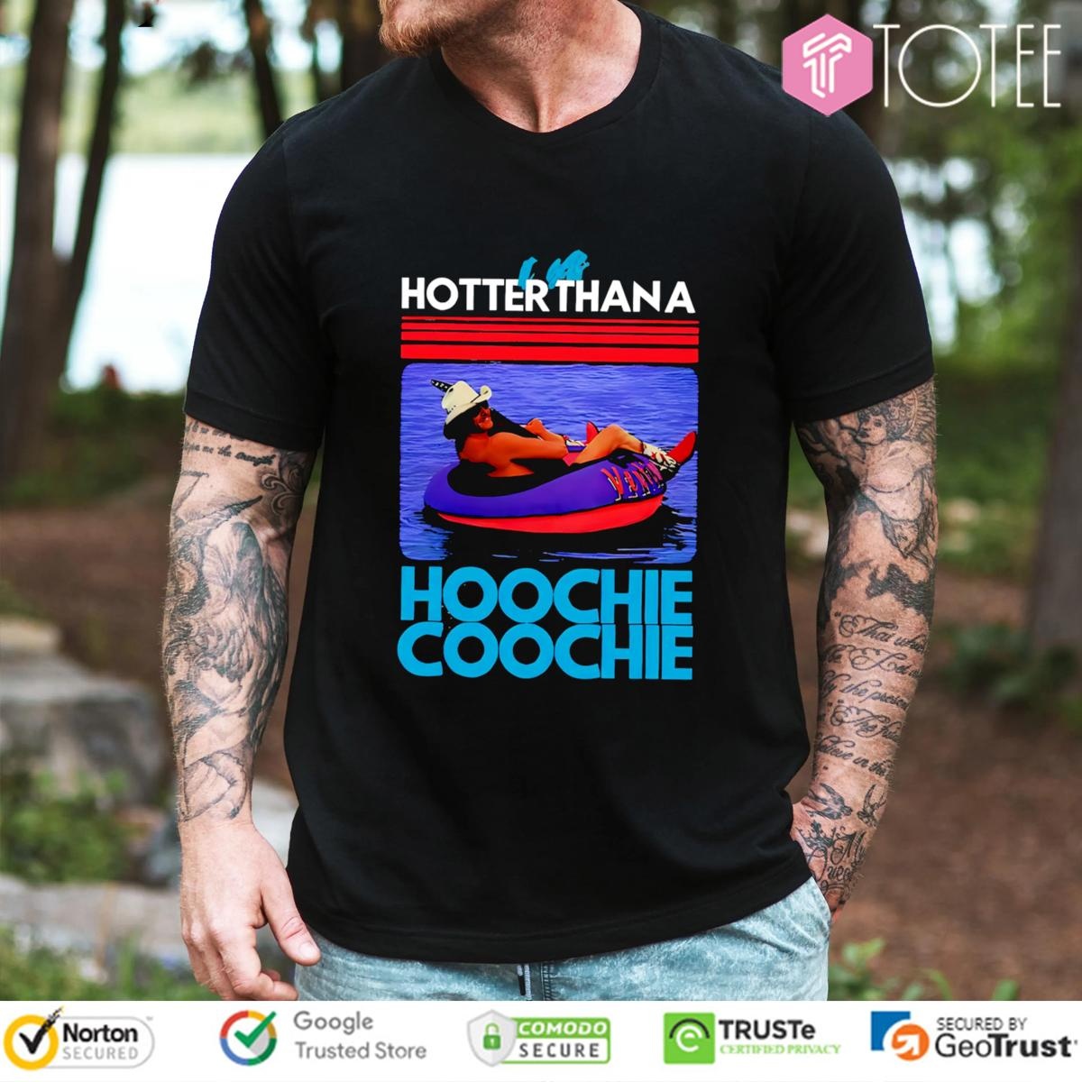 Hotter Than A Hoochie Coochie Alan Jackson Music Summer Retro T-shirt