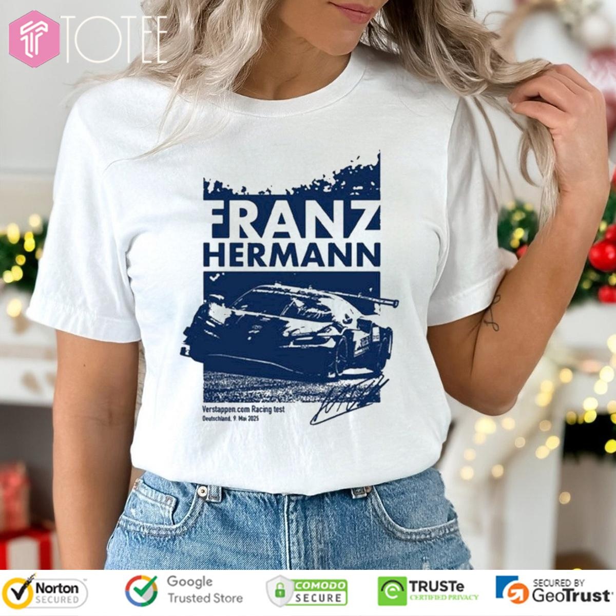 Max Verstappen Franz Hermann 2025 Signature T-shirt