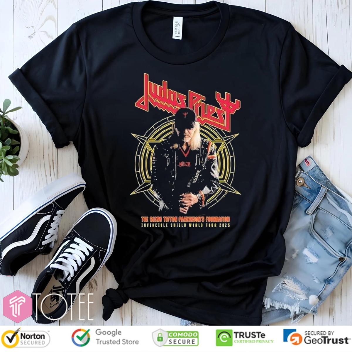 The Glenn Tipton Parkinsons Foundation Invincible Shield Of Pain World Tour 2025 Judas Priest T-shirt