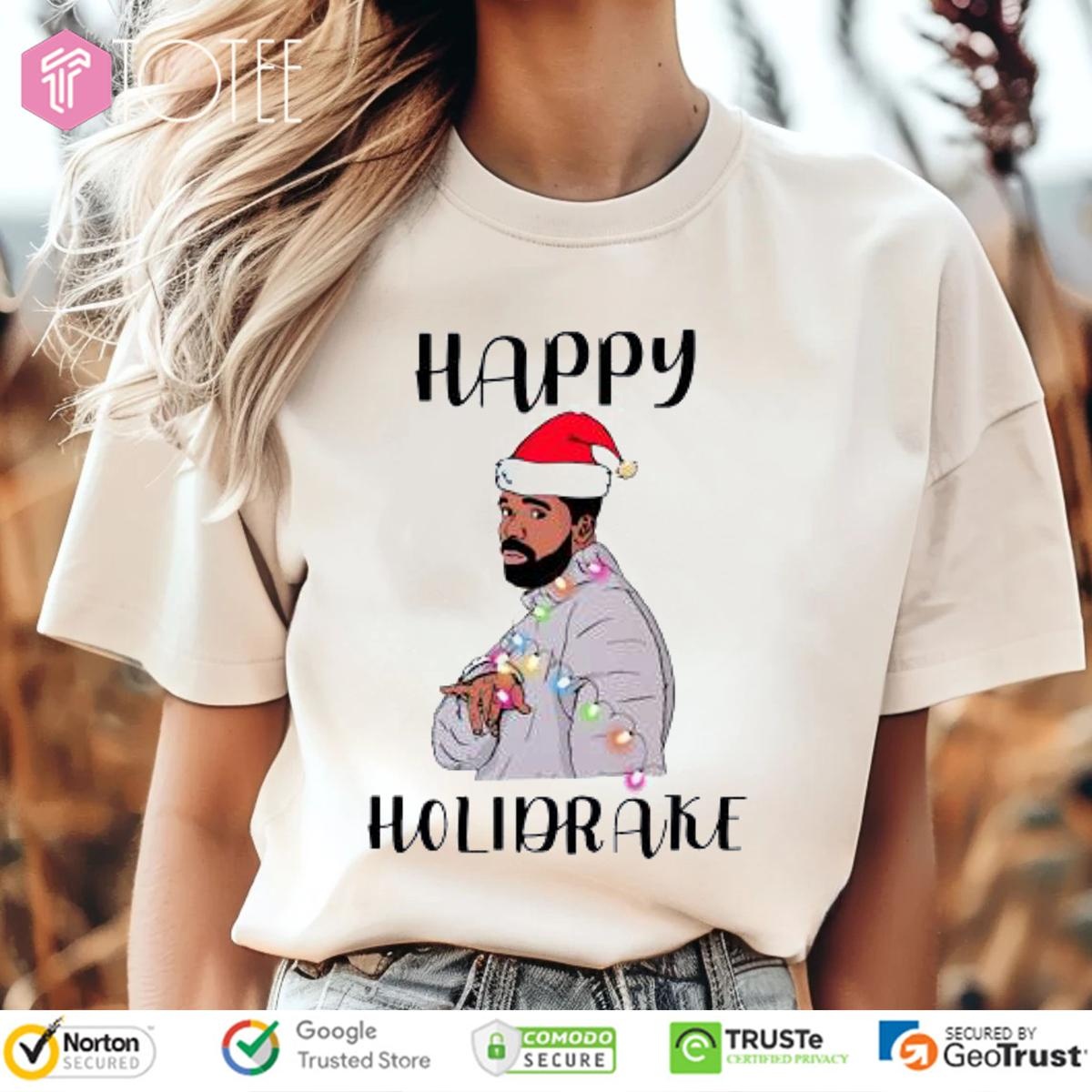 Happy Holidrake Parody Drake Happy Christmas Holiday T-shirt