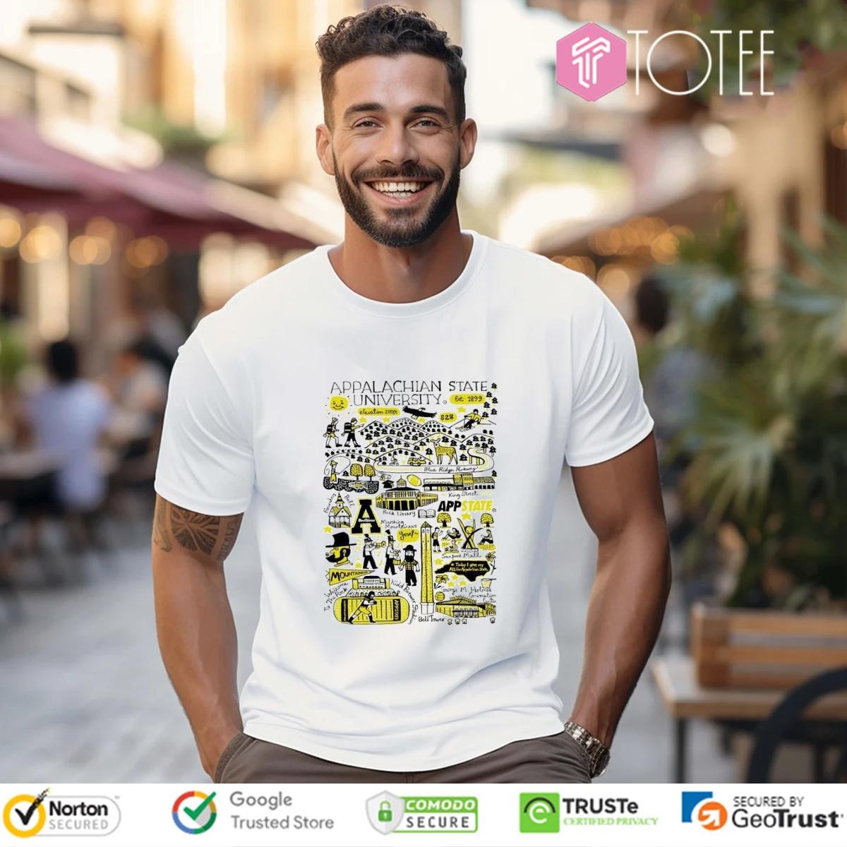 Appalachian State University Art Illustration T-shirt