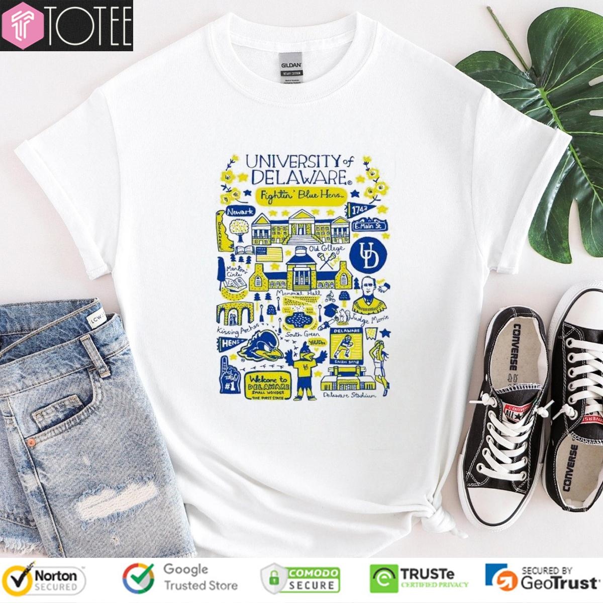 University Of Delaware Art Illustration T-shirt