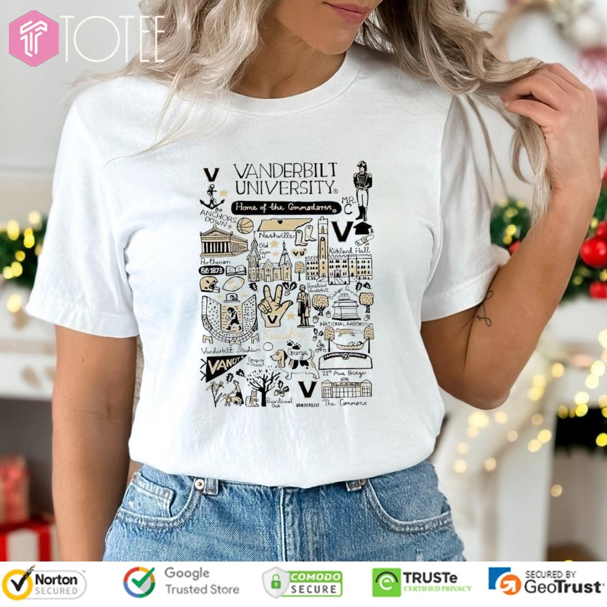 Vanderbilt University Art Illustration T-shirt